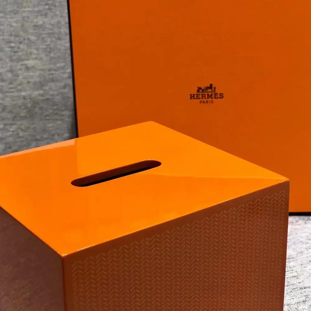 SQUARE HERMES KBOX TISSUE BOX 0516